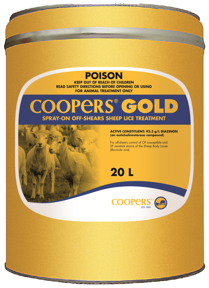 Coopers Gold Spray-On Off-Shears Sheep Lice Treatment
