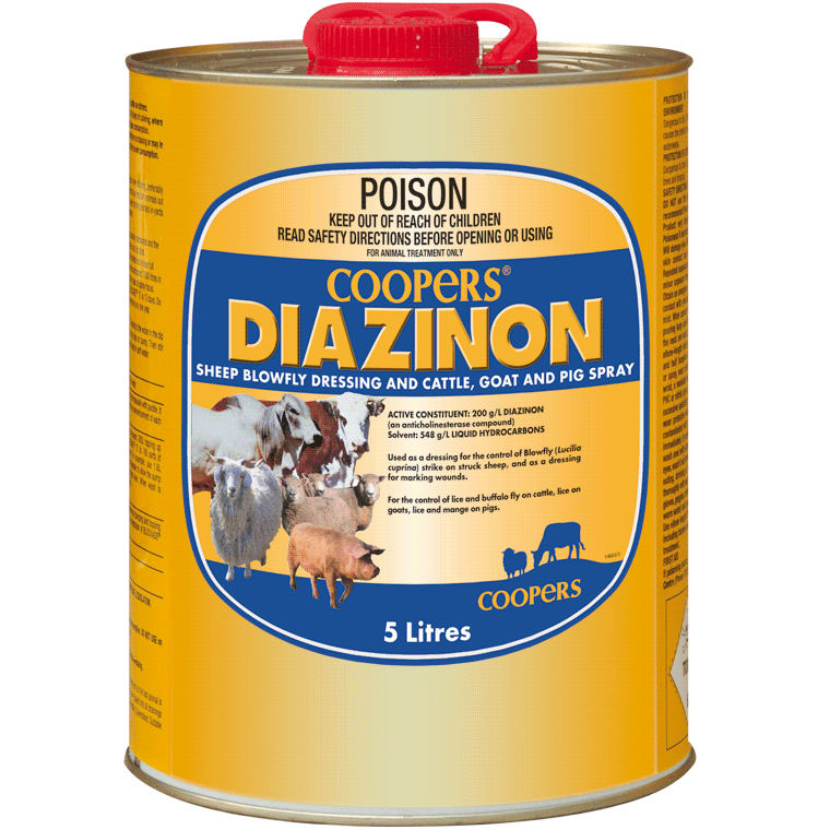 Coopers Diazinon - Sheep Blowfly Dressing and CAttle, Goat and Pig Spray