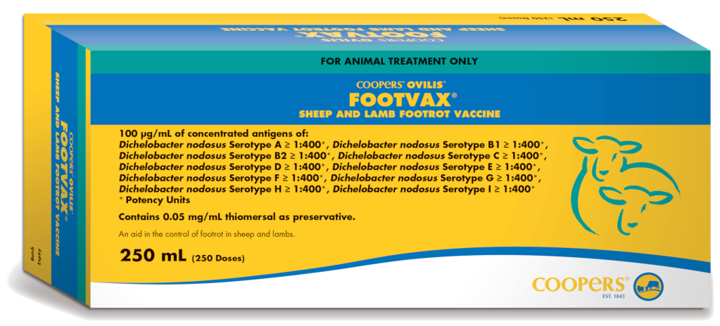 Coopers Ovilis Footvax - Sheep And Lamb Footrot Vaccine - Coopers Animal Health Australia